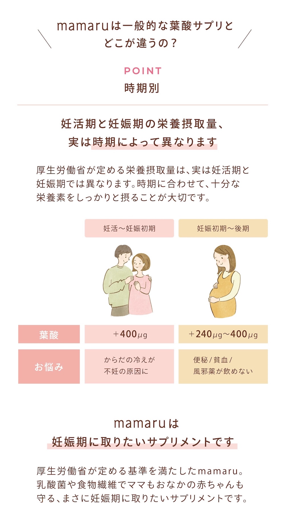 妊娠期に必要な栄養のポイント解説